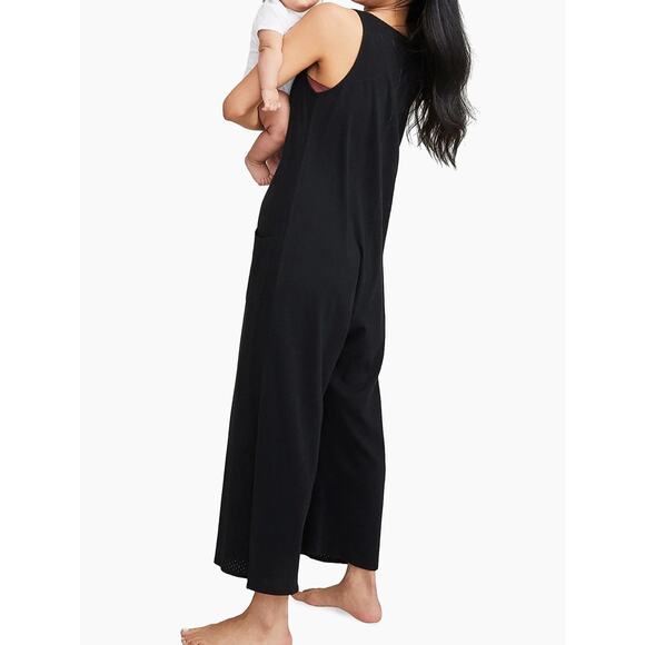 HATCH The 24/7 Feeding Jumpsuit Black Size 2 (M) NWT Nursing Post Partum - Picture 2 of 11
